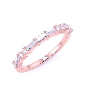 SALE 18k Rose Gold Crystal Quartz Ring (Size 8)